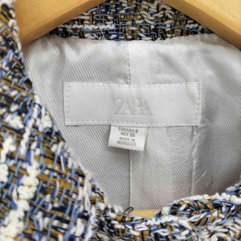 ザラ ZARA 3B ツイードジャケット レディース import:S