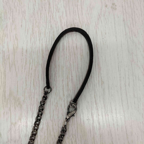 ディーゼル DIESEL 2連 ドッグタグ ネックレス レザーコンビチェーン メンズ ONE SIZE