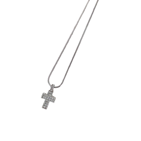スワロフスキー SWAROVSKI クリスタル クロスモール ネックレス レディース