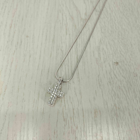 スワロフスキー SWAROVSKI クリスタル クロスモール ネックレス レディース