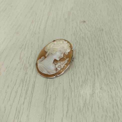 SILVER刻印 カメオブローチ リメイク ネックレス レディース ONE SIZE