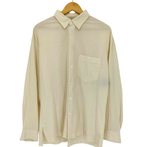 イッセイミヤケホワイトレーベル ISSEY MIYAKE WHITE LABEL 03ss 製品染め フロントポケット 長袖 ガーゼシャツ メンズ JPN:3