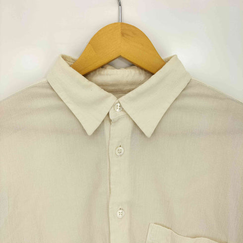 イッセイミヤケホワイトレーベル ISSEY MIYAKE WHITE LABEL 03ss 製品染め フロントポケット 長袖 ガーゼシャツ メンズ JPN:3