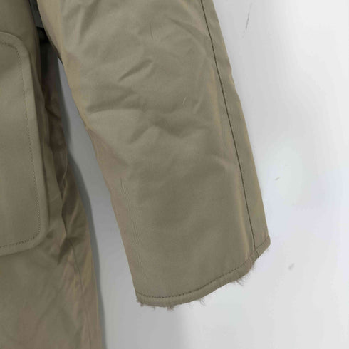 CAPPOTTO 裏地フェイクファー 玉虫 くるみボタン ステンカラーコート レディース JPN:9号