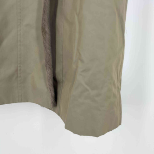 CAPPOTTO 裏地フェイクファー 玉虫 くるみボタン ステンカラーコート レディース JPN:9号