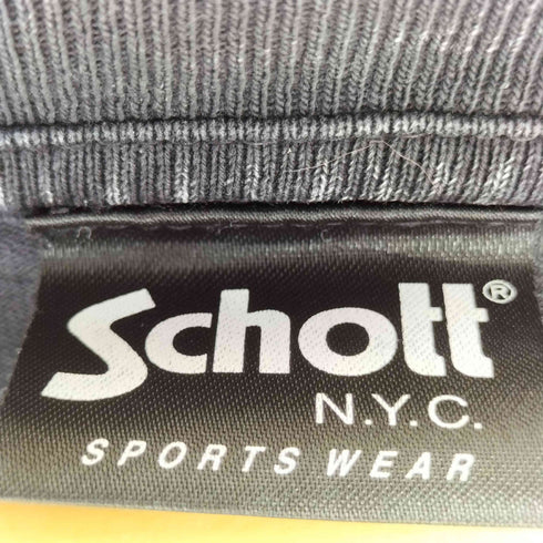 ショット Schott ロゴプリント クルーネックTシャツ 硫化染め メンズ JPN:L