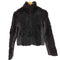 bebe レザー切り替え ファー ジップアップジャケット レディース import:M
