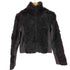 bebe レザー切り替え ファー ジップアップジャケット レディース import:M