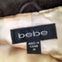 bebe レザー切り替え ファー ジップアップジャケット レディース import:M