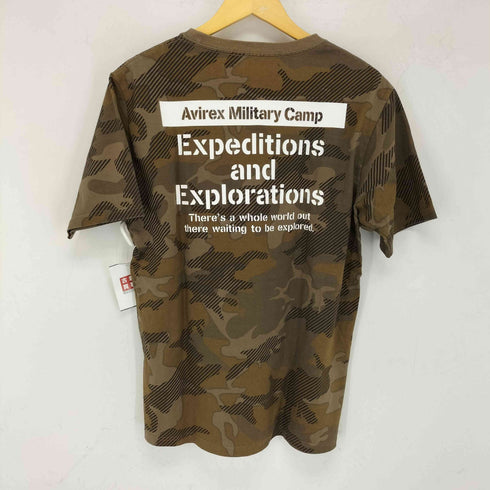 アヴィレックス AVIREX AMC CREWNECK TEE ミリタリー キャンプTシャツ メンズ JPN:L
