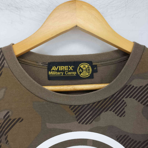アヴィレックス AVIREX AMC CREWNECK TEE ミリタリー キャンプTシャツ メンズ JPN:L