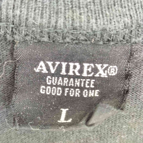 アヴィレックス AVIREX AIRFOCE バックプリント クルーネック ミリタリーTシャツ メンズ JPN:L