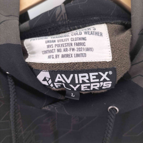 アヴィレックス AVIREX FLYERS PULL OVER PARKA プルオーバー パーカー メンズ JPN:L