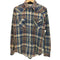 ラングラー Wrangler 70s USA製 白タグ タータンチェック ヘビーネル ウエスタンシャツ メンズ 15 1/2