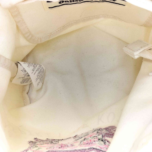 オニツカタイガー ONITSUKA TIGER SMALL CANVAS BAG 刺繍 スモール キャンバス バッグ レディース