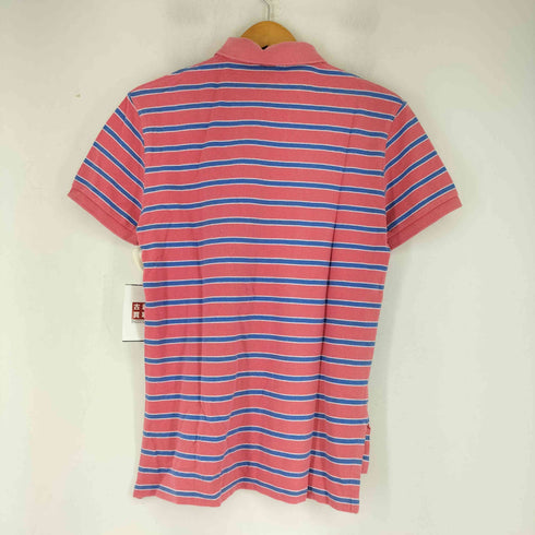 ポロバイラルフローレン Polo by RALPH LAUREN 90s スモールポニー刺繍 半袖 ボーダー ポロシャツ メンズ import:M