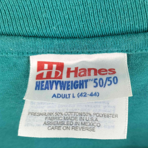 ヘインズ Hanes 90S USA製 大会両面プリント クルーネックTシャツ メンズ import:L