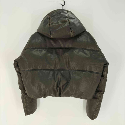 ザラ ZARA フェイクレザー パファージャケット クロップド レディース import:S