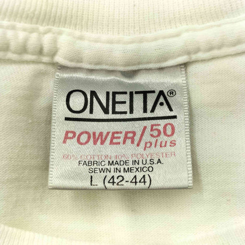 オニータ ONEITA 90S シングルステッチ フロントプリントTシャツ メンズ JPN:L