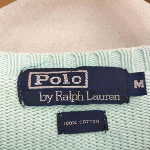 ポロバイラルフローレン Polo by RALPH LAUREN 90-00S スモールポニー刺繍 コットンニット メンズ import:M
