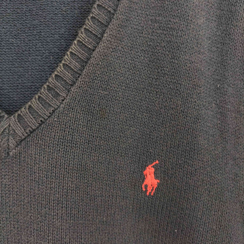 ポロバイラルフローレン Polo by RALPH LAUREN 90-00S スモールポニー刺繍 コットンニットベスト メンズ 170