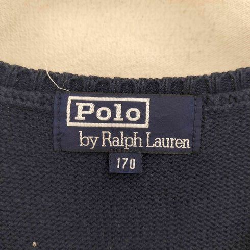 ポロバイラルフローレン Polo by RALPH LAUREN 90-00S スモールポニー刺繍 コットンニットベスト メンズ 170