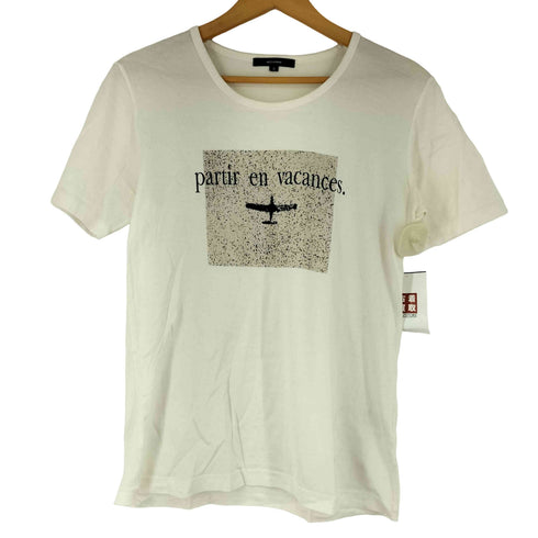 イネドオム INED HOMME フロントプリント 半袖 Tシャツ レディース JPN:2