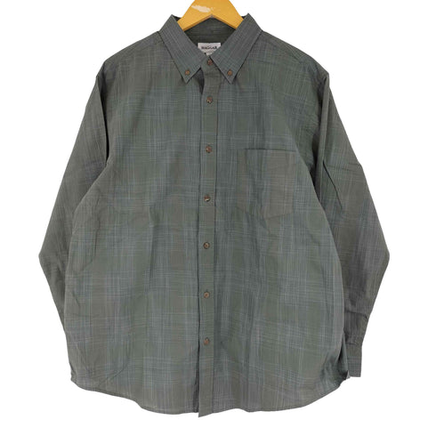 ハガークロージング HAGGAR チェック柄 ロングスリーブ BDシャツ メンズ JPN:L