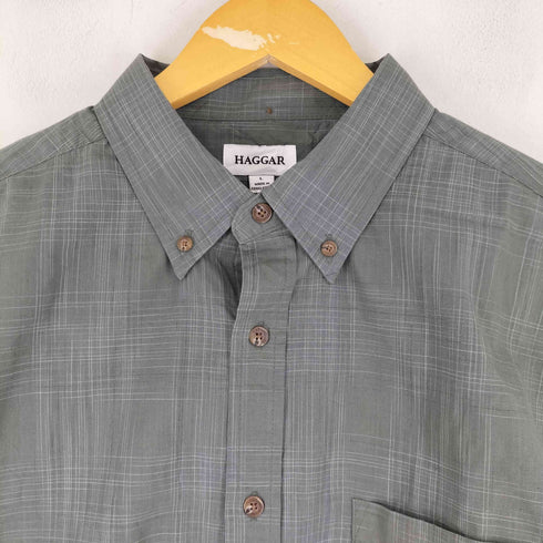 ハガークロージング HAGGAR チェック柄 ロングスリーブ BDシャツ メンズ JPN:L
