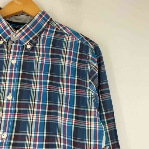 トミーヒルフィガー TOMMY HILFIGER チェック柄 長袖 BD シャツ メンズ import:L