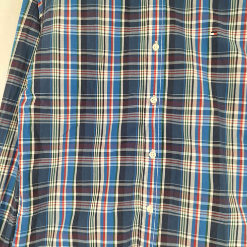 トミーヒルフィガー TOMMY HILFIGER チェック柄 長袖 BD シャツ メンズ import:L