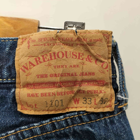 ウエアハウス WAREHOUSE 1101 ボタンフライ ストレート デニム パンツ メンズ W33 L32