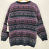 エディーバウアー Eddie Bauer 80S 黒タグ 後期 ノルディック柄 ウール Vネック カーディガン メンズ import:L
