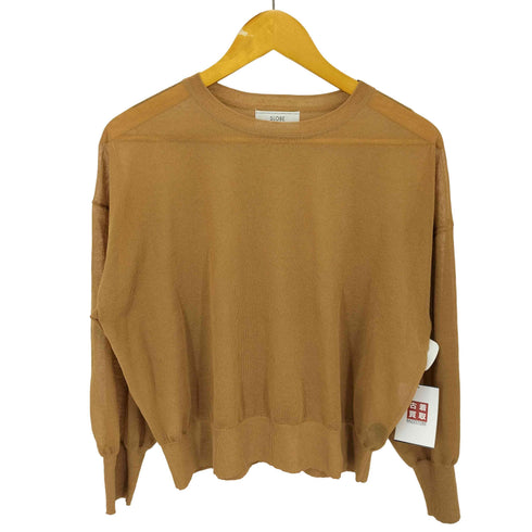 スローブイエナ SLOBE IENA 24SS シアーニット プルオーバー レディース