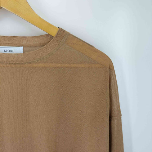 スローブイエナ SLOBE IENA 24SS シアーニット プルオーバー レディース