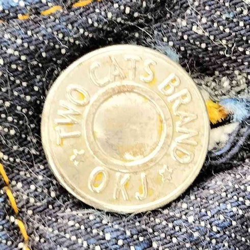 ティーシービージーンズ TCB JEANS 50's ボタンフライ ストレート デニム パンツ メンズ 38