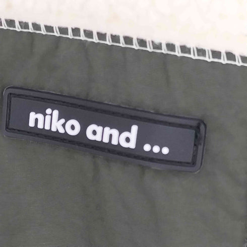 ニコアンド niko and... 配色ワイドボアブルゾン レディース JPN:4