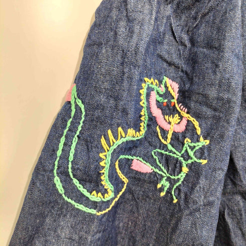 ゴートゥーハリウッド GO TO HOLLYWOOD デニムブラウス 刺繍 レディース