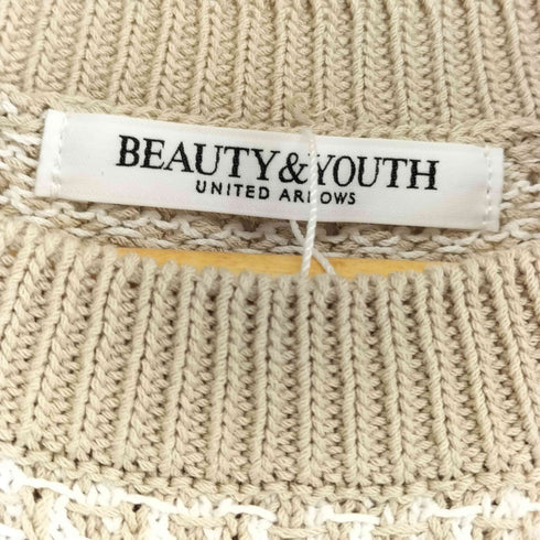 ビューティーアンドユースユナイテッドアローズ BEAUTY & YOUTH UNITED ARROWS ジャカードノースリーブニット レディース