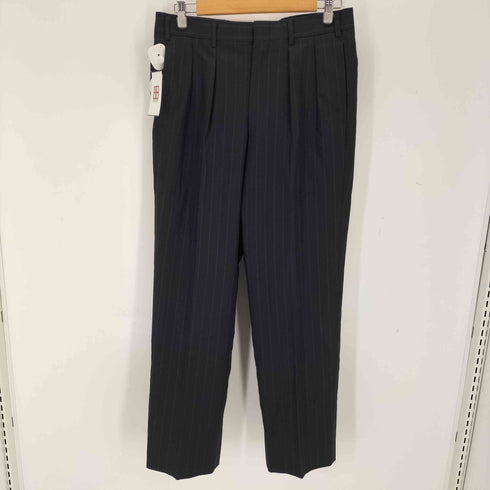 バーバリーロンドン BURBERRY LONDON ピークドラペル ストライプダブルテーラードジャケット 2タックパンツ セットアップ メンズ 94-82-175 A6
