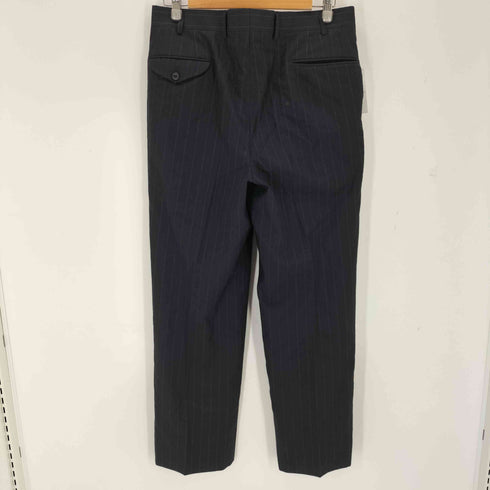 バーバリーロンドン BURBERRY LONDON ピークドラペル ストライプダブルテーラードジャケット 2タックパンツ セットアップ メンズ 94-82-175 A6