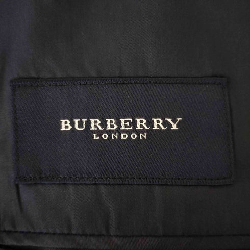 バーバリーロンドン BURBERRY LONDON ピークドラペル ストライプダブルテーラードジャケット 2タックパンツ セットアップ メンズ 94-82-175 A6
