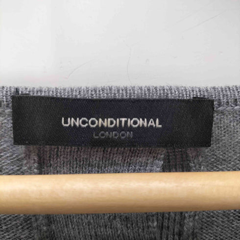 UNCONDITIONAL MADE IN UK イギリス製 ニット カーディガン Vネック バックボタン レディース import:S