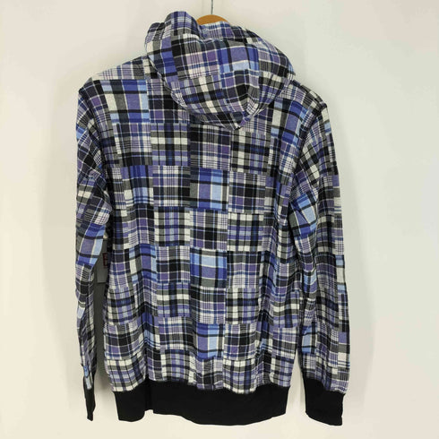 ユニクロ UNIQLO 00S オールドユニクロ ダブルジップ チェックパーカー Y2K メンズ JPN:L