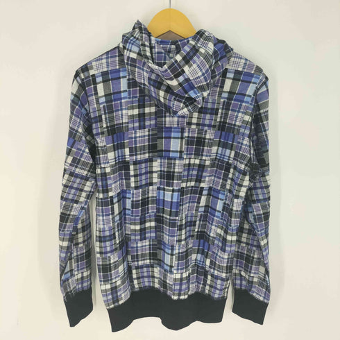 ユニクロ UNIQLO 00S オールドユニクロ ダブルジップ チェックパーカー Y2K メンズ JPN:L