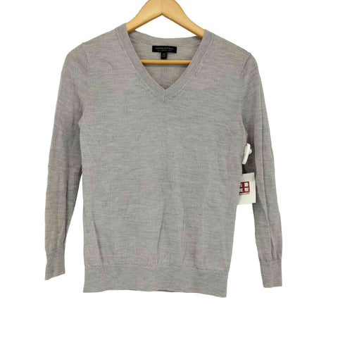 バナナリパブリック BANANA REPUBLIC MERINO WOOL Vネックニットセーター レディース import:XS
