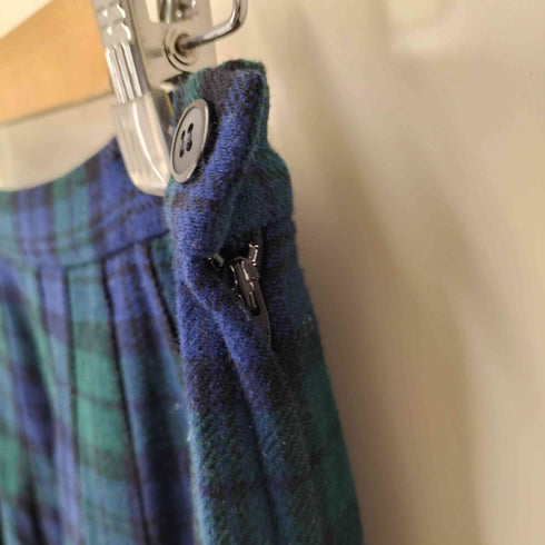 ペンドルトン PENDLETON 70S AUTHENTIC BLACK WATCH TARTAN タータンチェック ウール スカート レディース 12