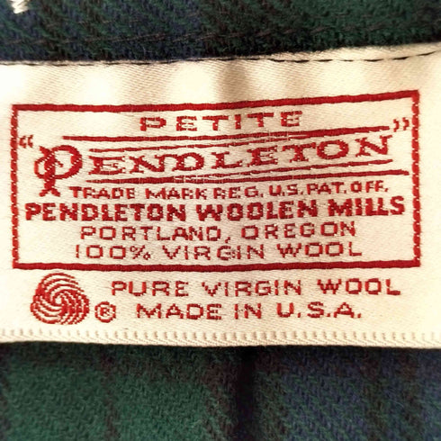 ペンドルトン PENDLETON 70S AUTHENTIC BLACK WATCH TARTAN タータンチェック ウール スカート レディース 12