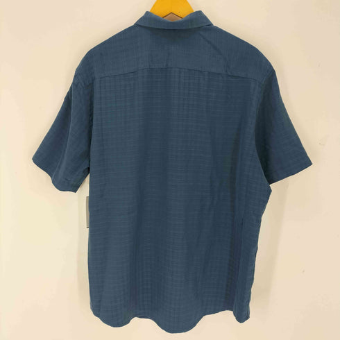 クラフトアンドバロー Croft&Barrow グリッド柄 半袖シャツ メンズ XL
