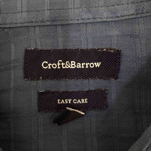 クラフトアンドバロー Croft&Barrow グリッド柄 半袖シャツ メンズ XL